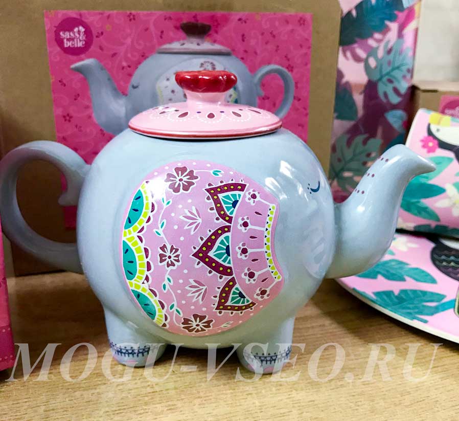 керамический заварочный чайник слоник Sass & belle фото