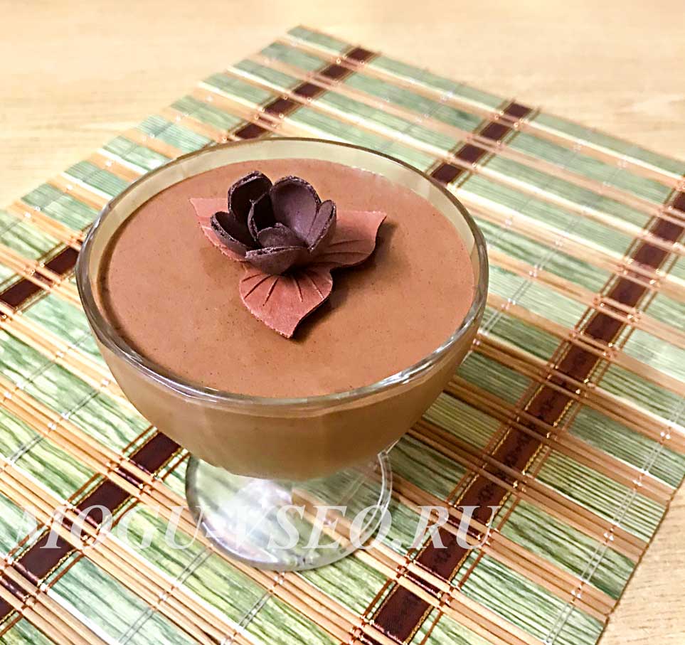 Шоколадно-сливочный мусс рецепт фото